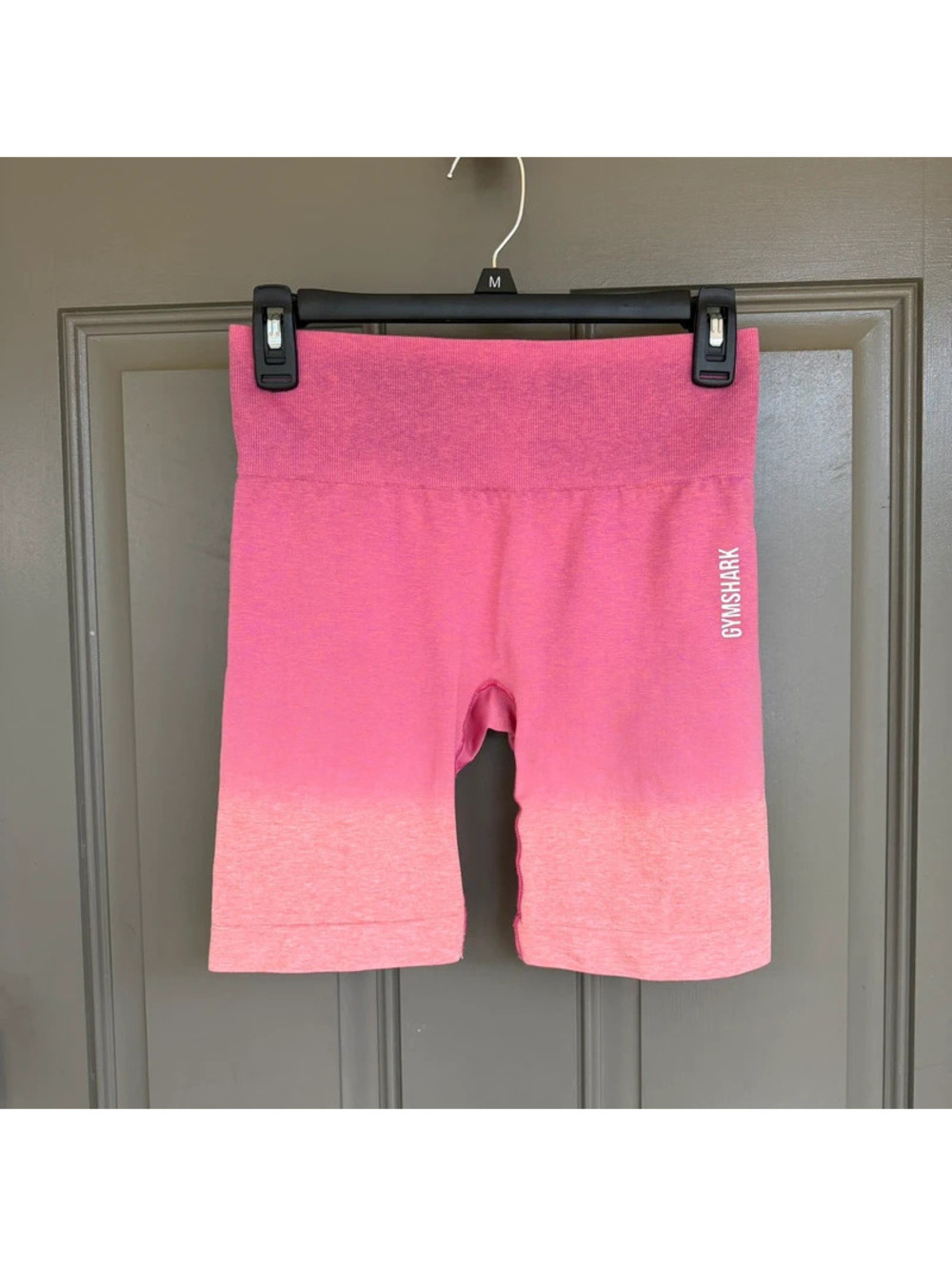 Gymshark Adapt Ombre Seamless Biker Shorts Pink Orange Gradient Women's Size M